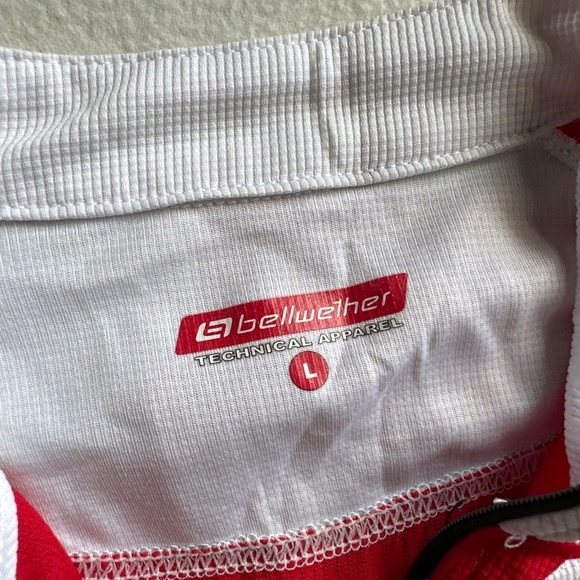 Bellwether Men's Technical Cycling Jersey Zip Black White Red Size XL NWT Elite - Picture 5 of 5